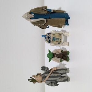 Vintage Star Wars Lot - Ewok, Yoda, R2-D2, Bib Fortuna